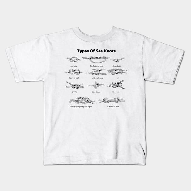 Types Of Sea knots Kids T-Shirt by vender